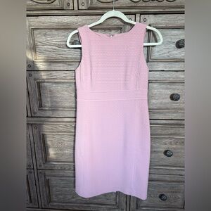 Ann Taylor Baby Pink Textured Sleeveless Dress